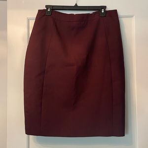 Reiss Maroon Pencil Skirt